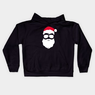 Funny Santa Claus with Sunglasses Christmas Kids Hoodie